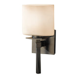 Beacon Hall Ellipse Glass Wall Sconce, shown in Dark Smoke, by Hubbardton Forge