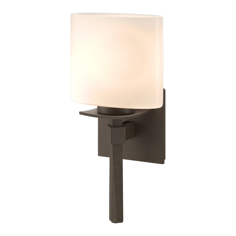 Beacon Hall Ellipse Glass Wall Sconce in Bronze by Hubbardton Forge