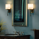 Beacon Hall Ellipse Glass Wall Sconce lifestyle view by Hubbardton Forge