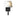 Beacon Hall Half Cone Glass Wall Sconce, shown in Dark Smoke, Opal Glass, by Hubbardton Forge