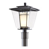 Beacon Hall Outdoor Post Lantern, shown in Coastal Dark Smoke, by Hubbardton Forge