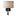 Beacon Hall Oval Drum Shade Wall Sconce, shown in Black, Natural Anna Shade, by Hubbardton Forge