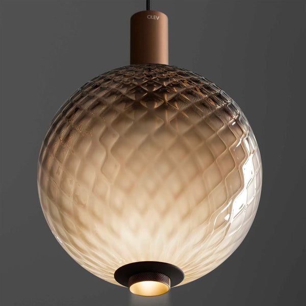 Beam Stick Nuance Balloton 350 Pendant Light Brown By OLEV With Light
