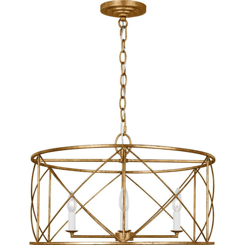 Beatrix Lantern Chandelier — 22", Antique Gild