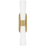 Beau Wall Sconce Lacquered Brass By Lark Living - Front View