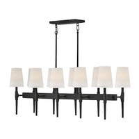 Beaumont Medium Ten Light Linear - Black - by Hinkley
