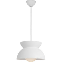 Beaunay Pendant — 15", Milk, Cast Plaster