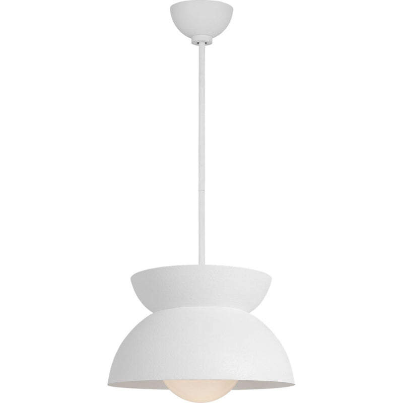 Beaunay Pendant — 15", Milk, Cast Plaster