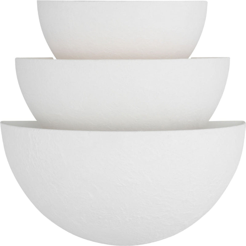 Beaunay Tiered Wall Sconce — 8", Cast Plaster, Cast Plaster