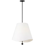 Beauvoir Pendant Medium Midnight Black By Visual Comfort Studio - Front View2
