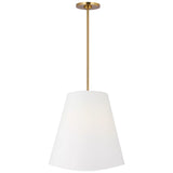 Beauvoir Pendant Small Burnished Brass By Visual Comfort Studio - Front View1