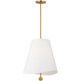 Beauvoir Pendant Small Burnished Brass By Visual Comfort Studio - Front View2