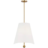 Beauvoir Pendant Small Burnished Brass By Visual Comfort Studio - Front View5