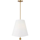 Beauvoir Pendant Small Burnished Brass By Visual Comfort Studio - Front View7