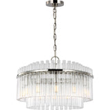 Beckett Chandelier — 24", Polished Nickel