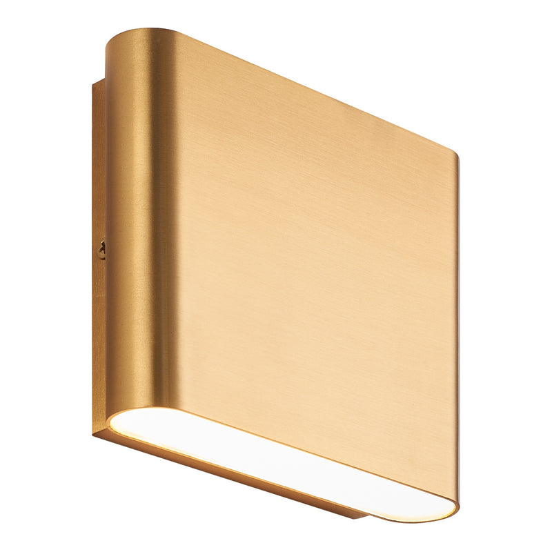 Beckett Outdoor Wall Sconce 5.875 Inch Aged Gold Brass