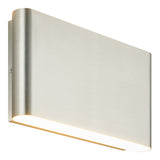Beckett Outdoor Wall Sconce 9 Inch Brushed Nickel