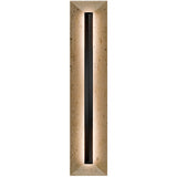 Beige Travertine-Black 28inch Bell Tower 4CCT Outdoor Wall Sconce by Modern Forms
