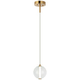 Belange Pendant Light Small Aged Gold Brass By Matteo