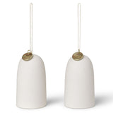Bell Ceramic Ornament Set of 2 By Ferm Living