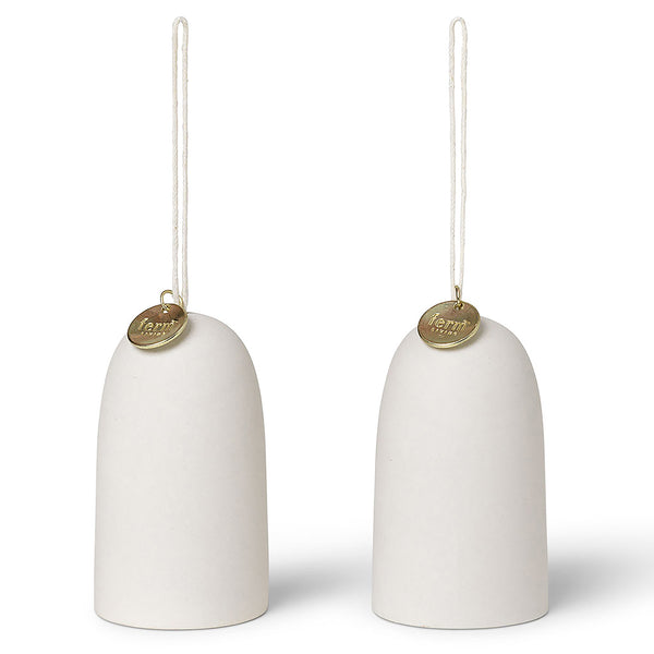 Bell Ceramic Ornament Set of 2 By Ferm Living