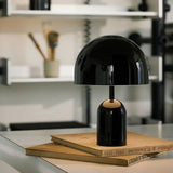 Bell Portable Table Lamp, Finish: Black
