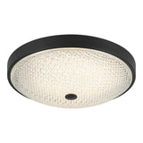 Bella Flush Mount 12.5 Inch Matte Black