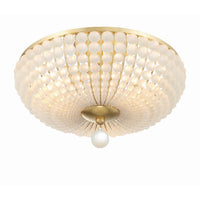 Bella Semi Flush Mount 15.75" Antique Gold