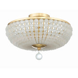 Bella Semi Flush Mount 15.75" Antique Gold