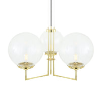 Bellavary 3 Arm Chandelier - Antique Brass