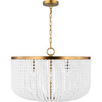 Bellecour Chandelier — 16 3/4", Heavily Frosted, Vintage Gild