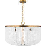 Bellecour Chandelier — 16 3/4", Heavily Frosted, Vintage Gild
