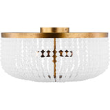 Bellecour Flushmount — Heavily Frosted, Vintage Gild | Vintage Gild