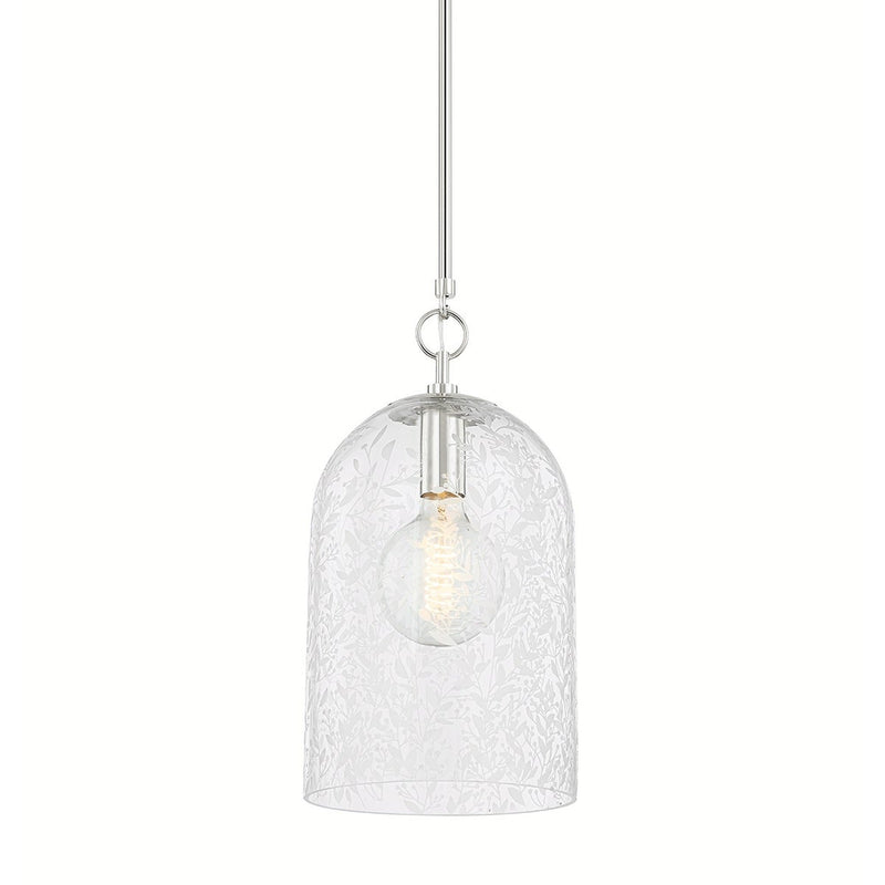 Belleville Pendant - 10 Inch - Polished Nickel by Hudson Valley