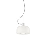 Bellhop Glass Pendant Light Small White by Flos