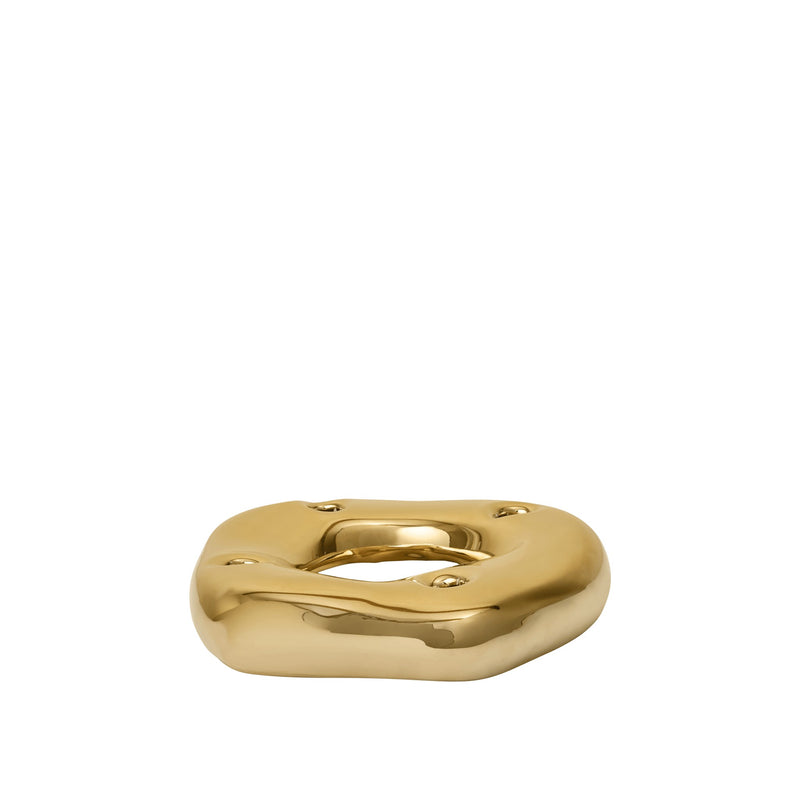 Bellure Ring Candle Holder - Brass Finish