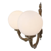 Ben 2 Arm Wall Light - Antique Brass