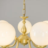 Ben 5 Arm Chandelier - Antique Brass