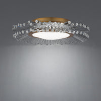 Benediction Flush Mount By Schonbek Beyond, Finish: Aged Brass,  ,  | Casa Di Luce Lighting