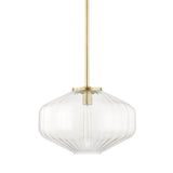 Bennett Pendant - 18.25 Inch - Aged Brass by Hudson Valley