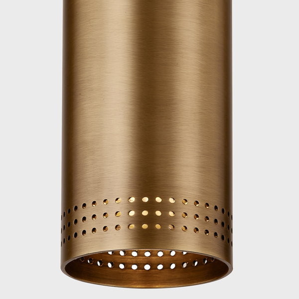 Berg Flushmount Patina Brass By Troy Lighting Detailed View