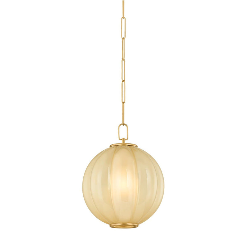 Bernadine Pendant - Aged Brass
