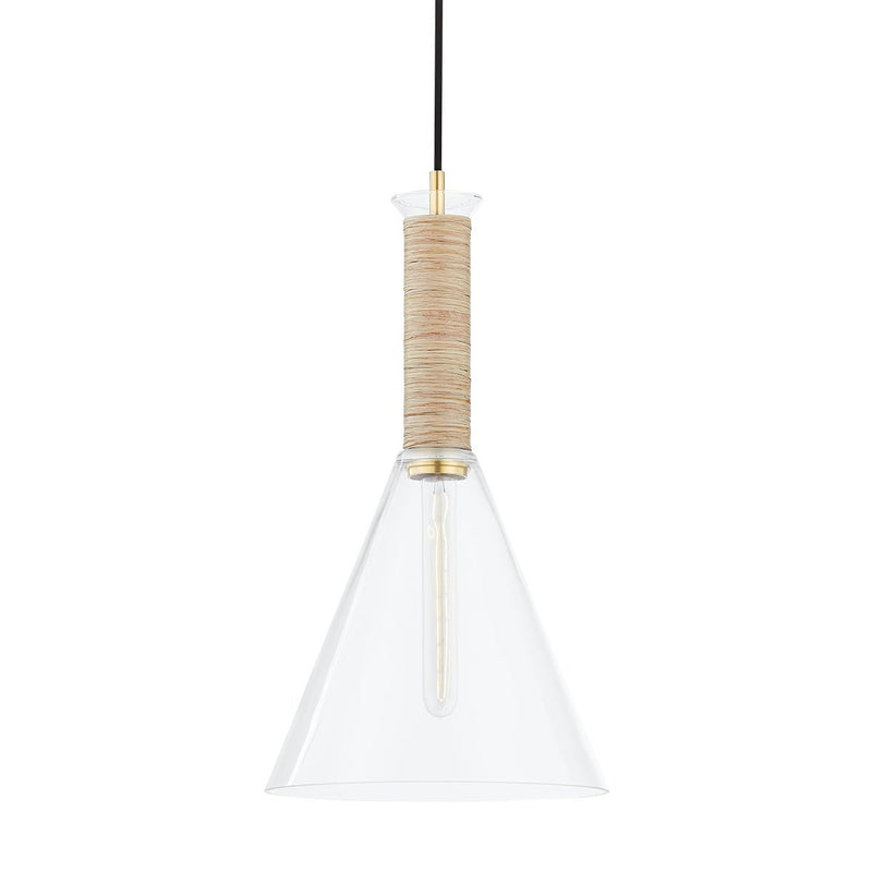 Besa Pendant - Aged Brass