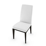 BESS CHAIR CS1294 BY CALLIGARIS, SEAT COLORS: OPTIC WHITE SOFT LEATHER, FRAME: SMOKE ASH, | CASA DI LUCE LIGHTING