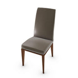 BESS CHAIR CS1294 BY CALLIGARIS, SEAT COLORS: TAUPE SOFT LEATHER, FRAME: WALNUT BEECH, | CASA DI LUCE LIGHTING