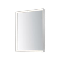 Bevel LED Mirror by ET2 - 24" x 30" Satin Nickel