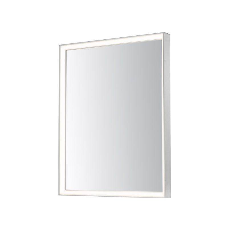 Bevel LED Mirror by ET2 - 24" x 30" Satin Nickel