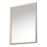 Bevel LED Mirror by ET2 - 30" x 36" Satin Nickel