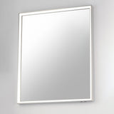 Bevel LED Mirror by ET2 - 30" x 36" Satin Nickel
