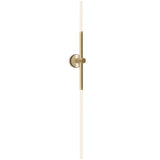 Bianca Linear Wall Light Canopy Driver Brass By Contardi